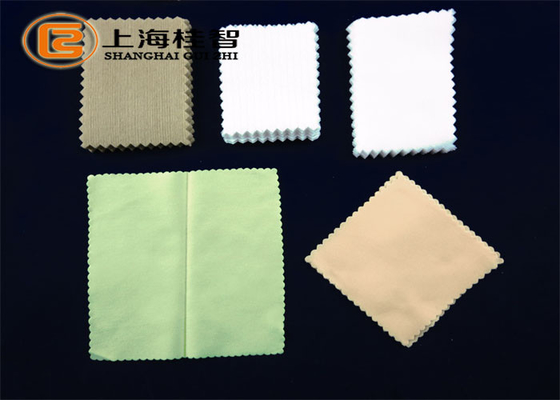 स्वनिर्धारित Microfiber चश्मा गैर बुना कपड़ा साफ सुपर शीतल 15 * 15 सेमी व्हाइट