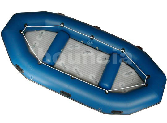 ब्लू गर्म बिक्री रिवर राफ्टिंग नाव बेड़ा मकसद Inflatable फर्श के साथ DB04