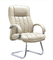 पहियों WG8355 बिना भूरे रंग पु कृत्रिम चमड़े कार्यालय की कुर्सी