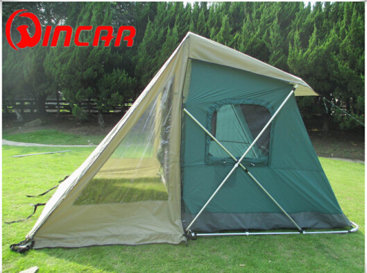 150D ऑक्सफोर्ड कपड़े तम्बू और शामियाना हरी 2.5 मी शिविर के लिए 2 एम ×