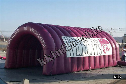 नायलॉन या पीवीसी के घर के बाहर अजीब बजाना गुंबद के आकार Inflatable सुरंग मेड